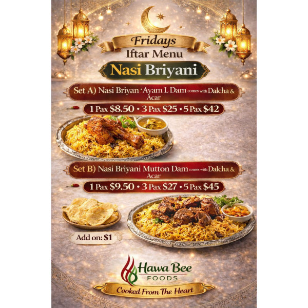 Friday - Nasi Briyani  Ayam L Dam